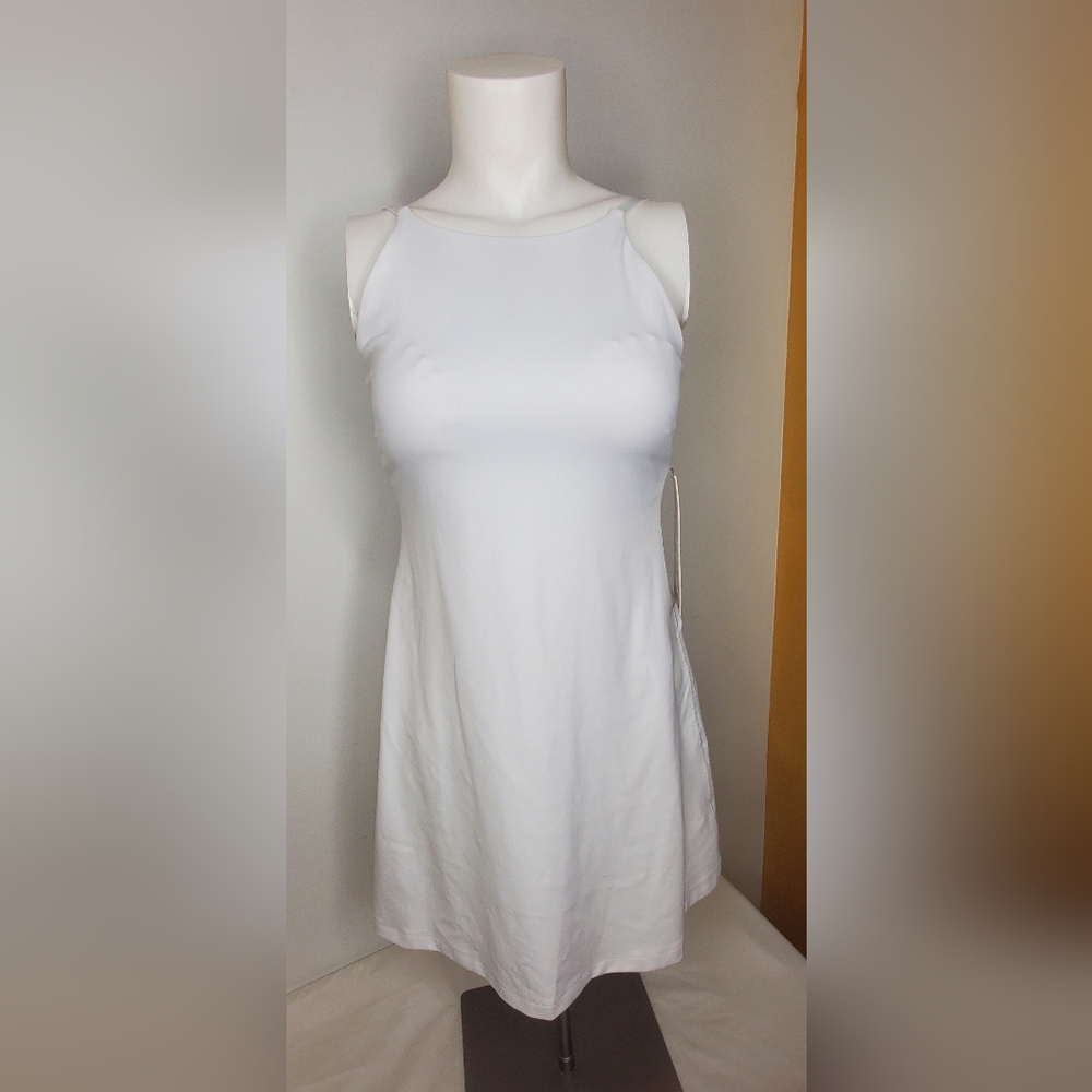 NWT Lululemon Size 6 Align In White High-neck Dress - Picture 2 of 6